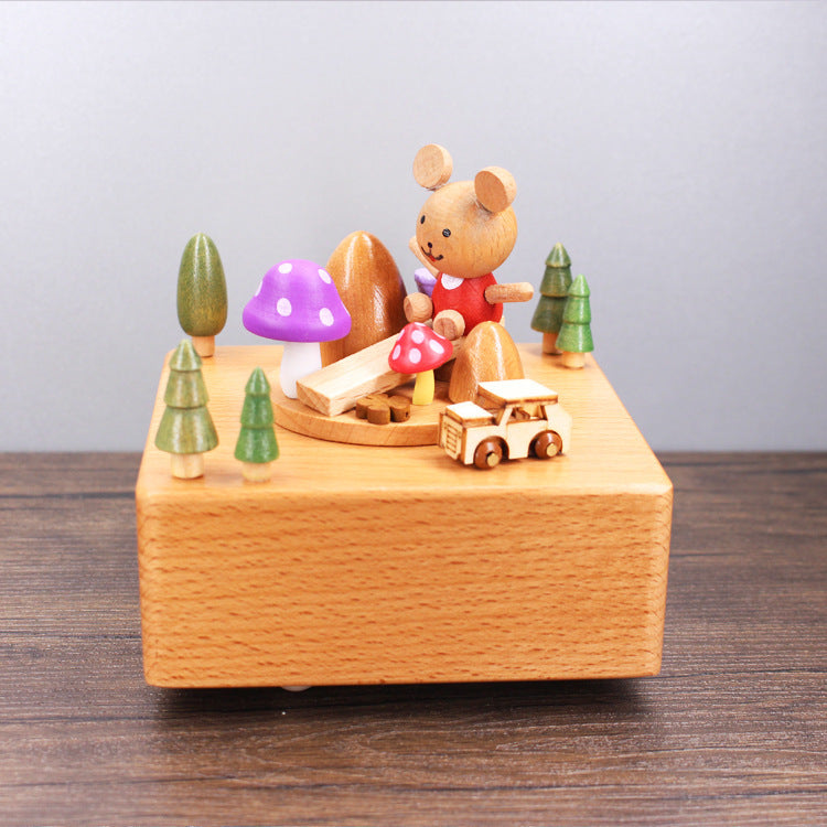 Boîte à musique en bois