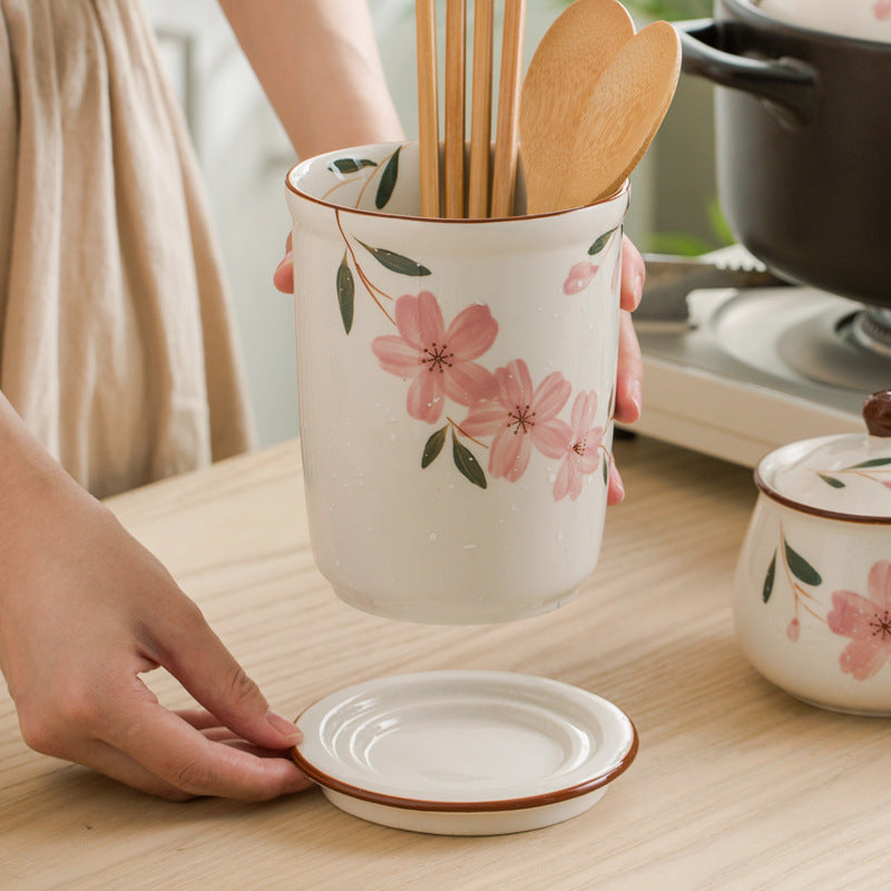 Porte-baguettes Sakura en céramique de style japonais