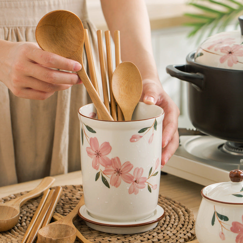 Porte-baguettes Sakura en céramique de style japonais