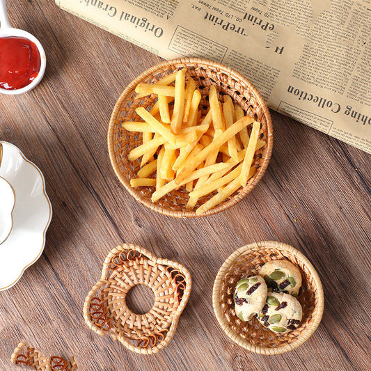 Panier de rangement tissé à la main en rotin du Vietnam
