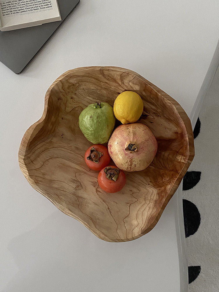 Bassin à fruits créatif en bois massif