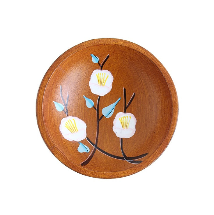 Bol à fruits rustique en bois