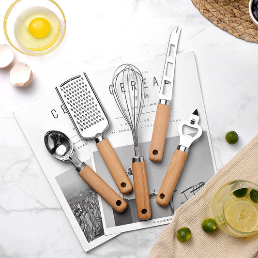 Gadget de cuisine créatif avec manche en bois