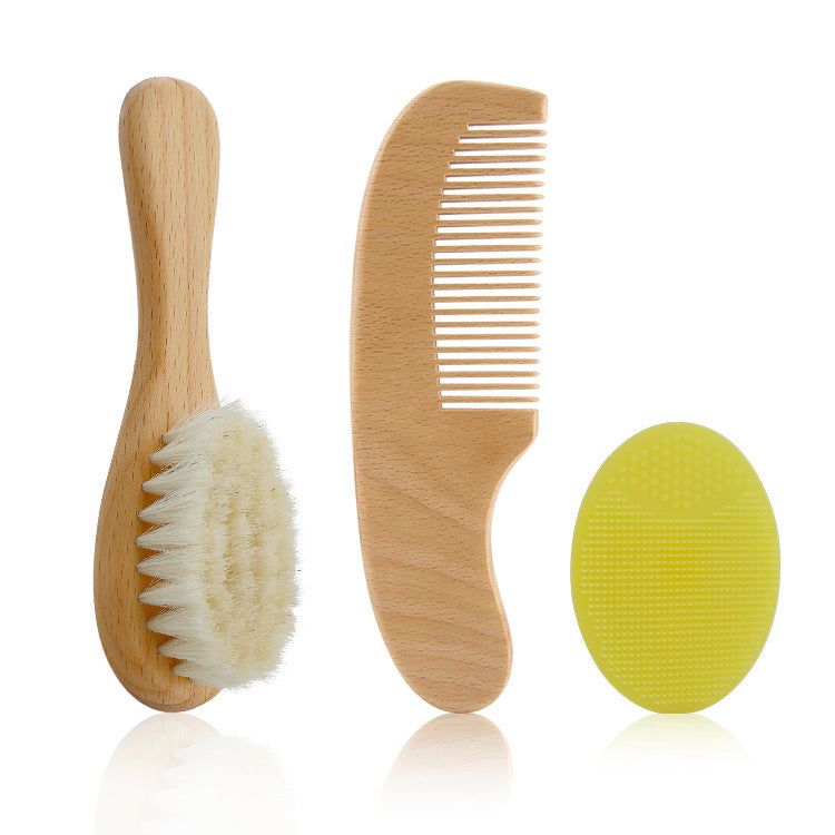 Ensemble de brosses en laine pour bébé