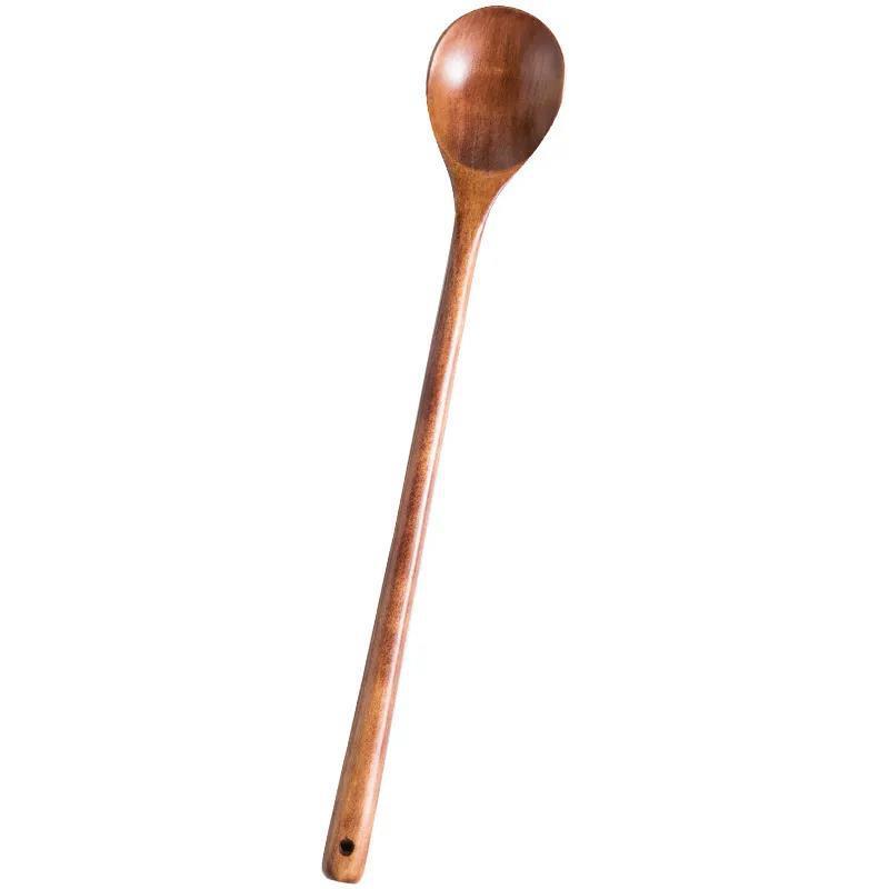 Cuillère de cuisine allongée à long manche pour remuer et cuisiner