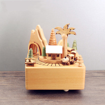 Boîte à musique en bois