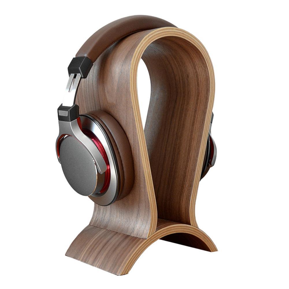 Support de casque en bois massif créatif