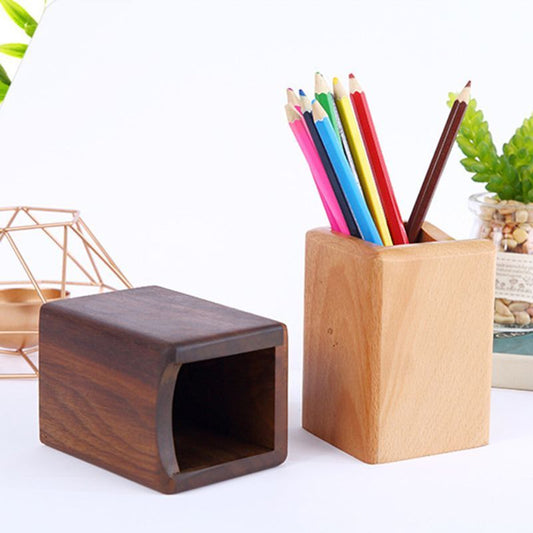 Porte-stylo créatif en bois de bambou
