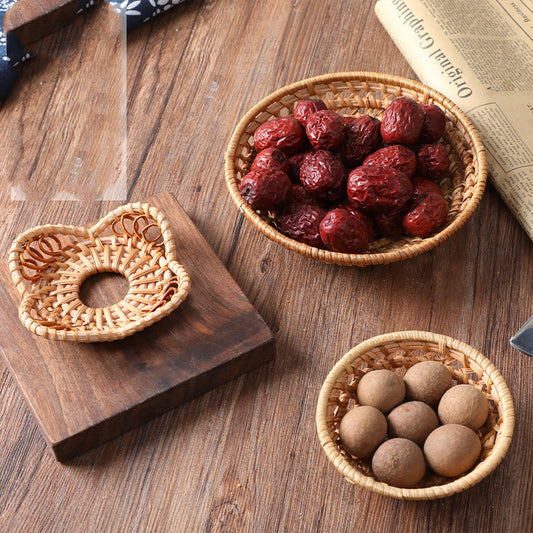 Panier de rangement tissé à la main en rotin du Vietnam