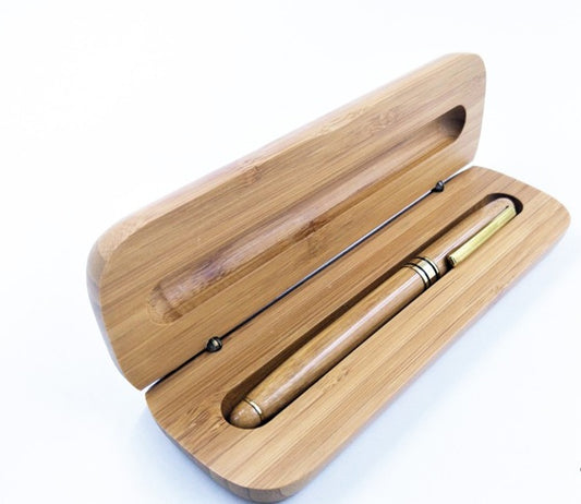 Stylo en bambou neutre