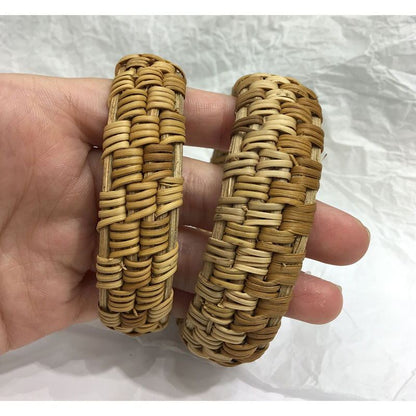 Bracelet en rotin tressé