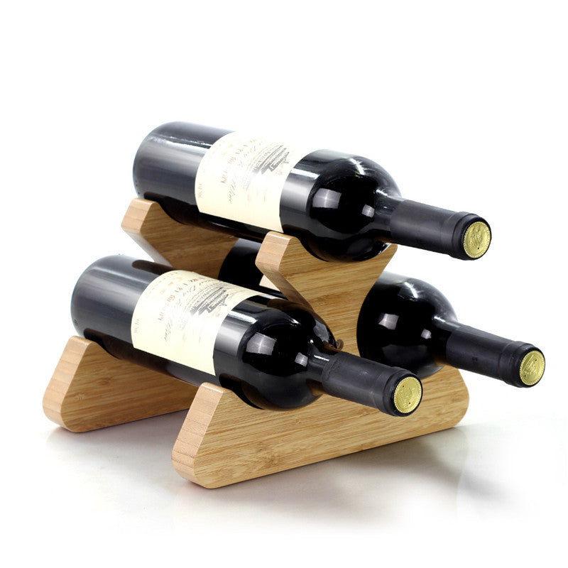 Casier à vin en bois de bambou