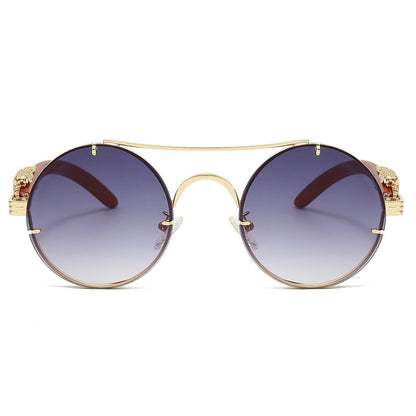 Lunettes de soleil rétro à double faisceau