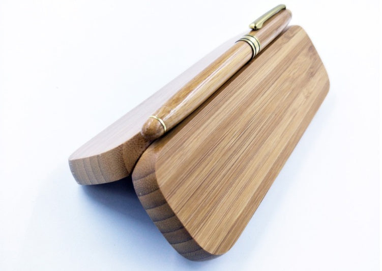 Stylo en bambou neutre