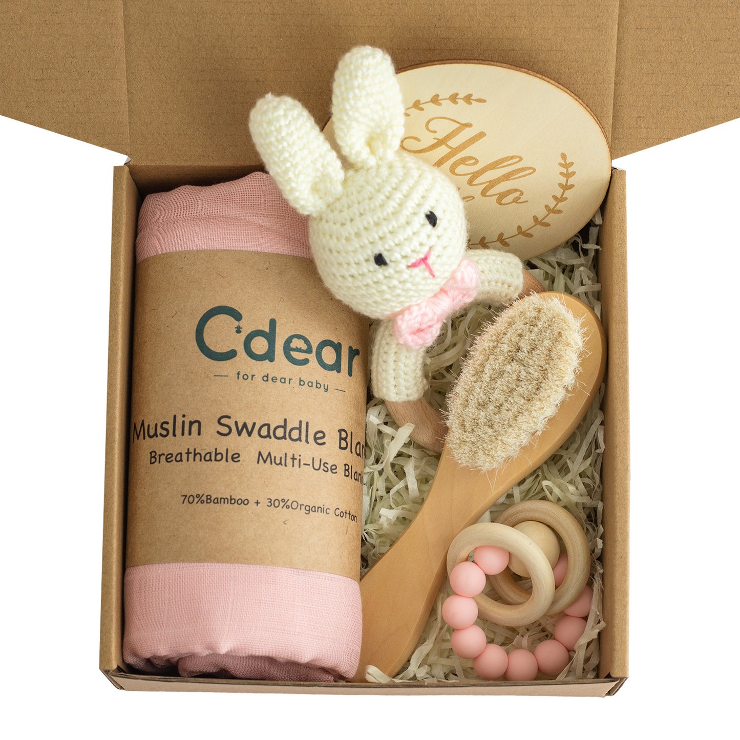 Coffret cadeau de jouets de dentition pour bébé