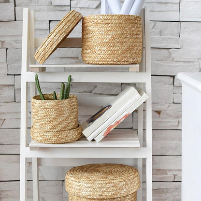 Panier de rangement tressé