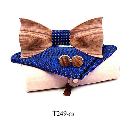 Nœud papillon en bois de zèbre