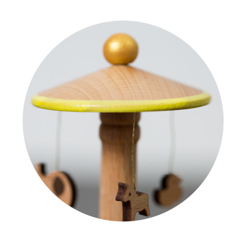 Boîte à musique enroulée en bois