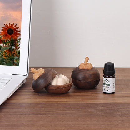 Petite décoration d'aromathérapie en bois massif à base de mangoustan, extension en bois parfumé