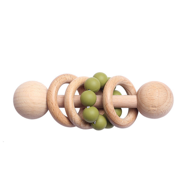 Hochet en hêtre pour bébé
