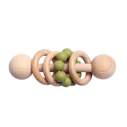 Hochet en hêtre pour bébé