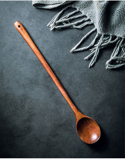 Cuillère de cuisine allongée à long manche pour remuer et cuisiner