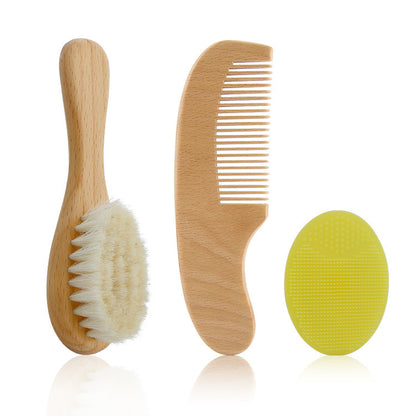 Ensemble de brosses en laine pour bébé