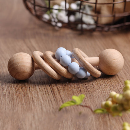 Hochet en hêtre pour bébé