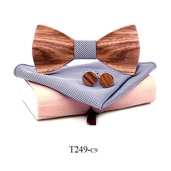 Nœud papillon en bois de zèbre