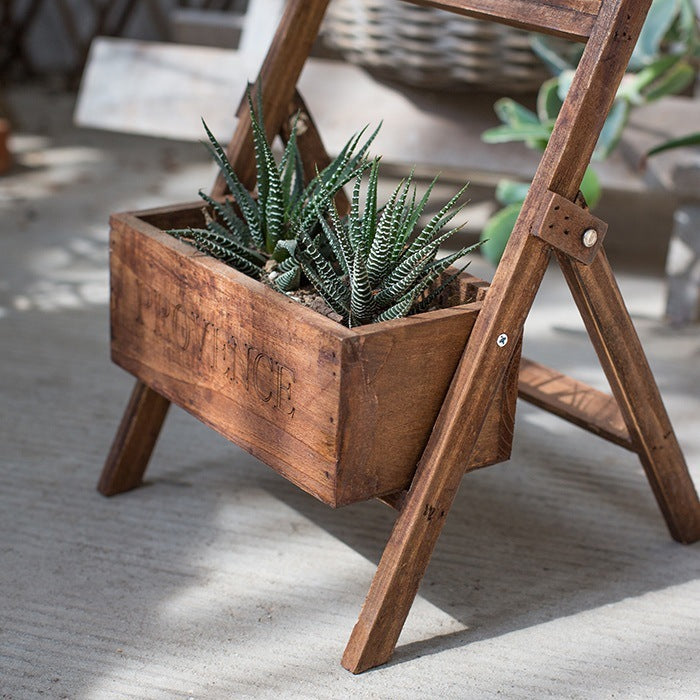 Décorations de jardin Jardinière en bois massif