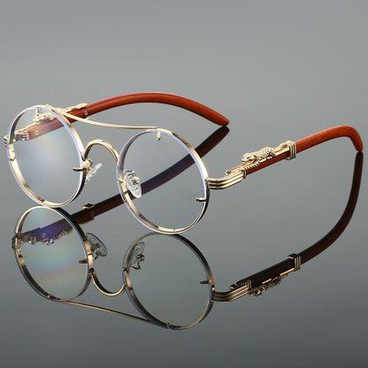 Lunettes de soleil rétro à double faisceau
