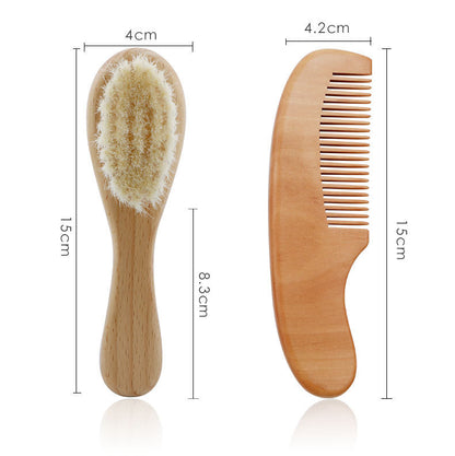Ensemble de brosses en laine pour bébé