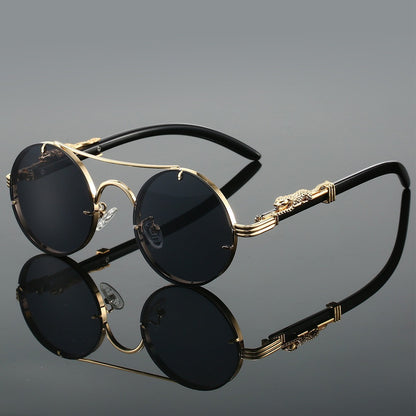 Lunettes de soleil rétro à double faisceau