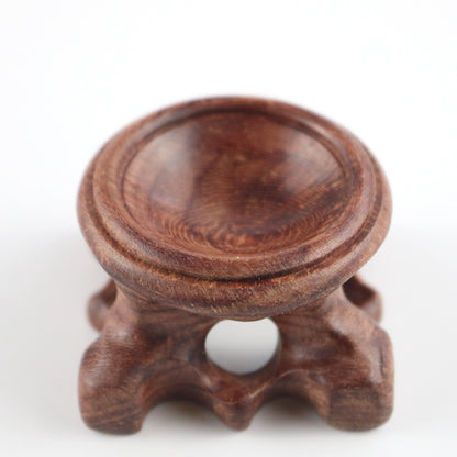 Ornements de base de boule de cristal en bois